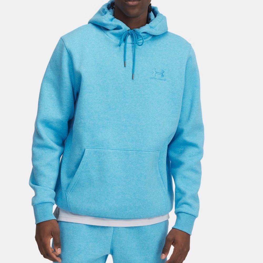 Under Armour Essential Fleece Hoodie XXL Ether Blue Pullover New with tag